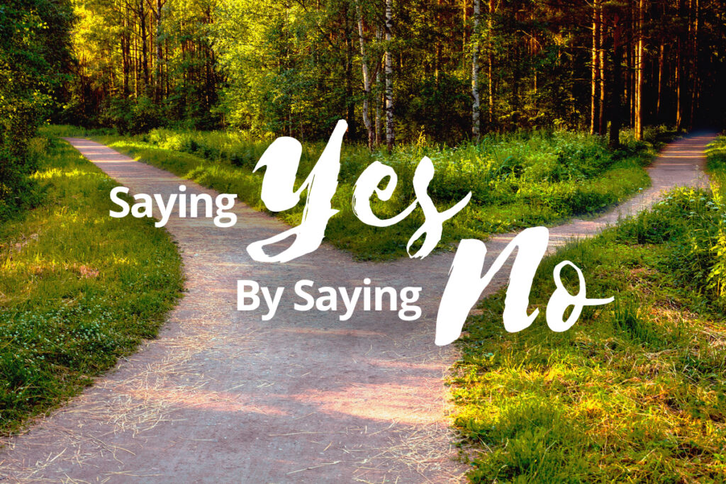 Saying yes by saying no