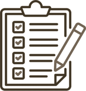 Checklist icon with pencil