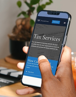 W3 Financial on Mobile